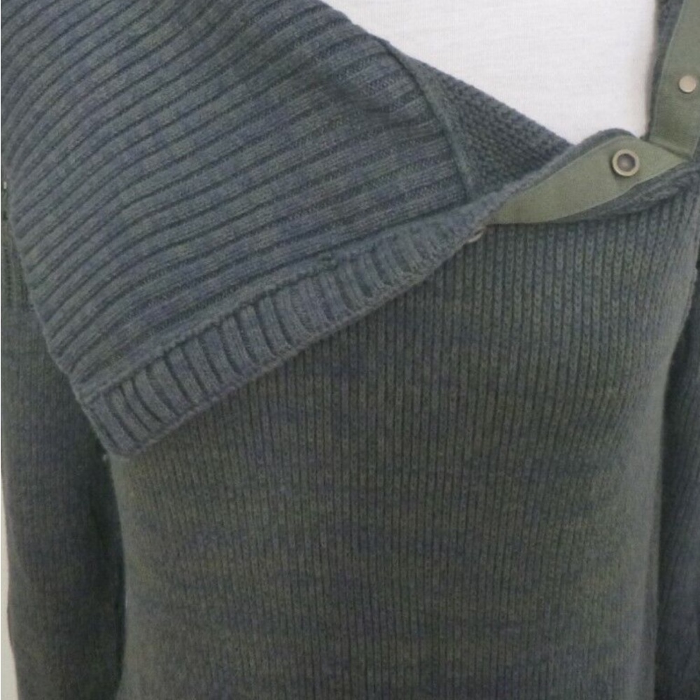PRANA ARCHER Green Knit LS Cowl Turtleneck Sweater/Tunic Dress XL - Picture 4 of 6